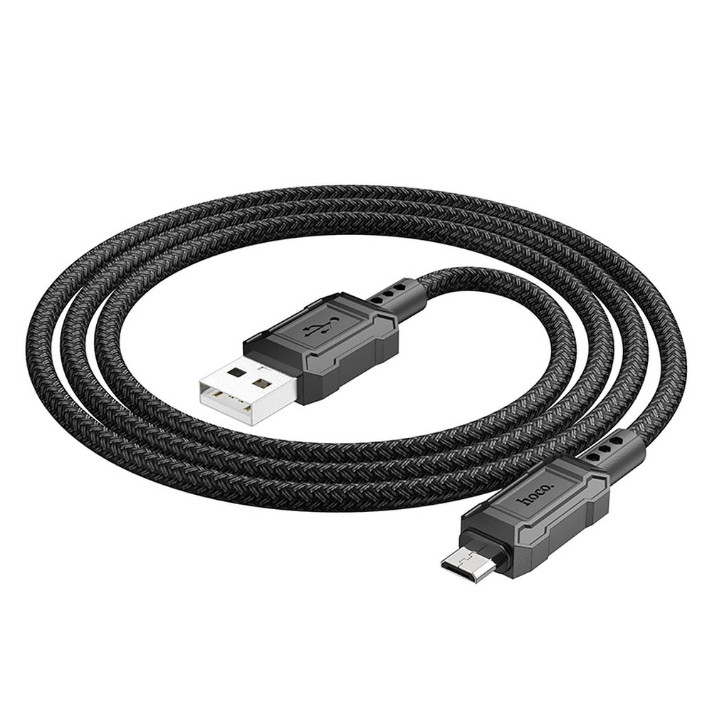 Καλώδιο Δεδομένων και Φόρτισης USB-A - microUSB HOCO Leader X94, 18W, 1m, Μαύρο