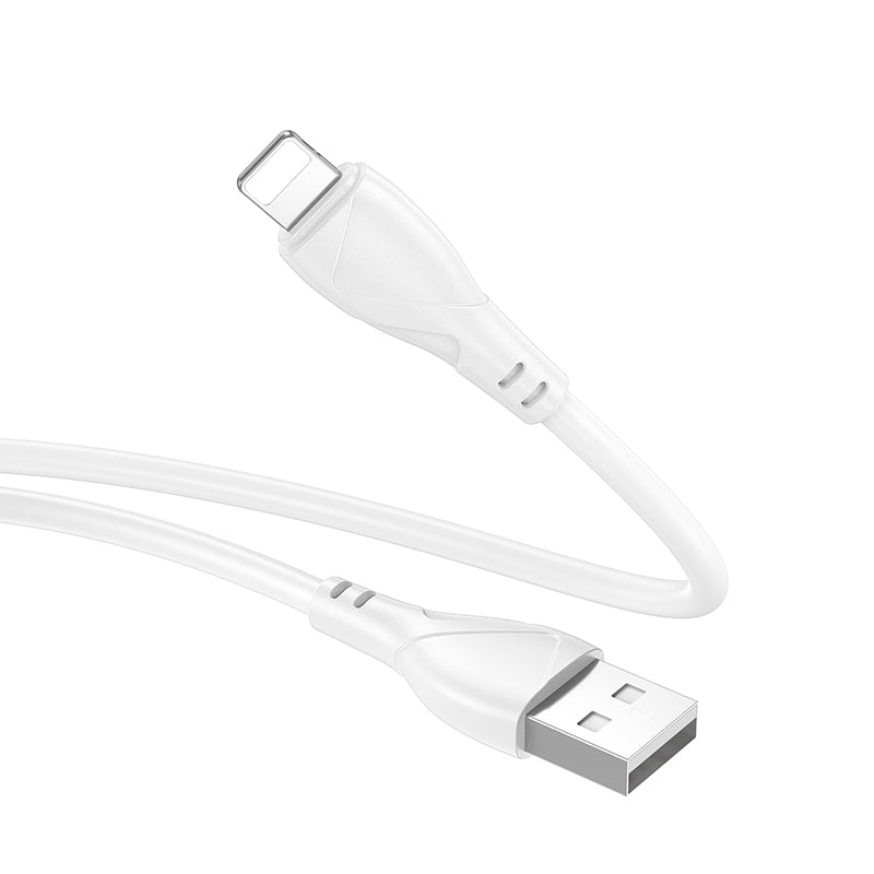 Καλώδιο Δεδομένων και Φόρτισης USB-A - Lightning Borofone BX121 Energy, 18W, 1m, Λευκό