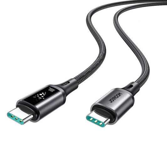 Καλώδιο Δεδομένων και Φόρτισης USB-C - USB-C Joyroom S-A60 StarTalk, 100W, 1.2m, Μαύρο