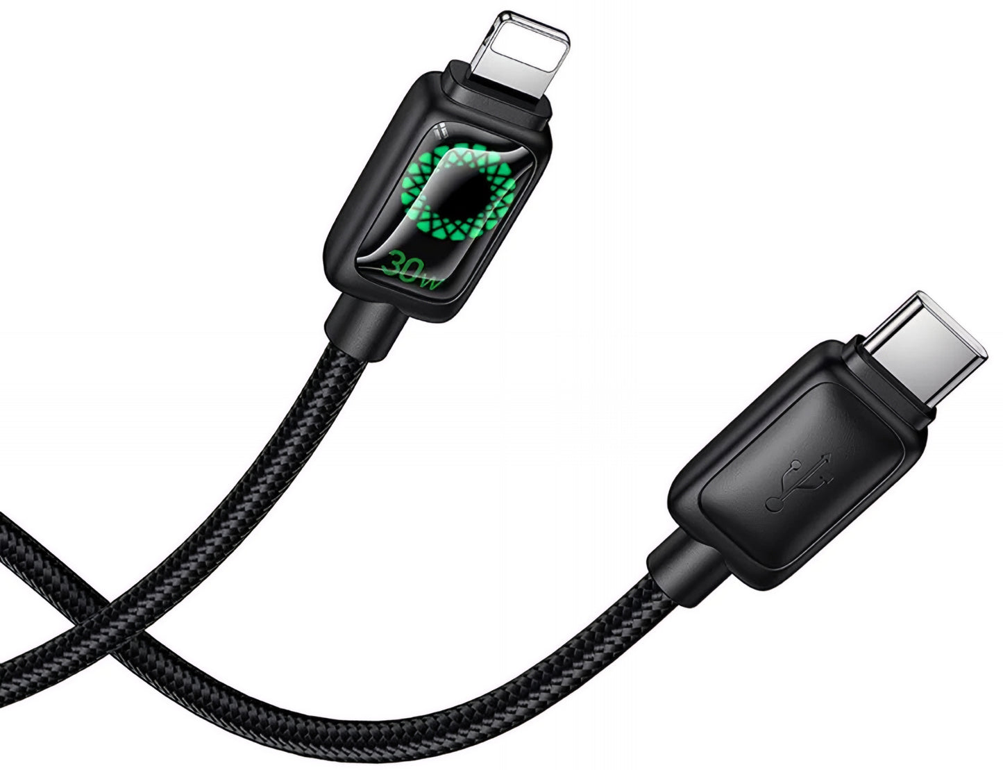Καλώδιο Δεδομένων και Φόρτισης USB-C - Lightning HOCO U146, 30W, 1.2m, Μαύρο