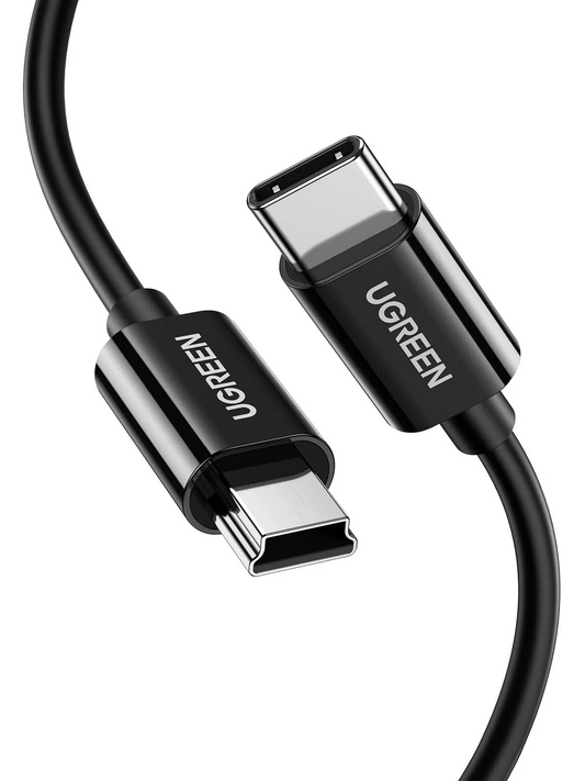 Καλώδιο Δεδομένων και Φόρτισης USB-C - miniUSB UGREEN US242, 18W, 1m, Μαύρο