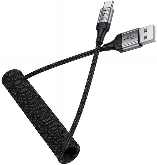Καλώδιο Δεδομένων και Φόρτισης USB-A - USB-C HOCO X121, 18W, 1.5m, Μαύρο