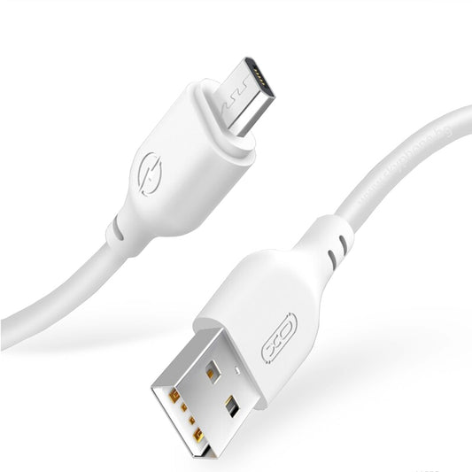 Καλώδιο Δεδομένων και Φόρτισης USB-A - microUSB XO Design NB103, 18W, 1m, Λευκό