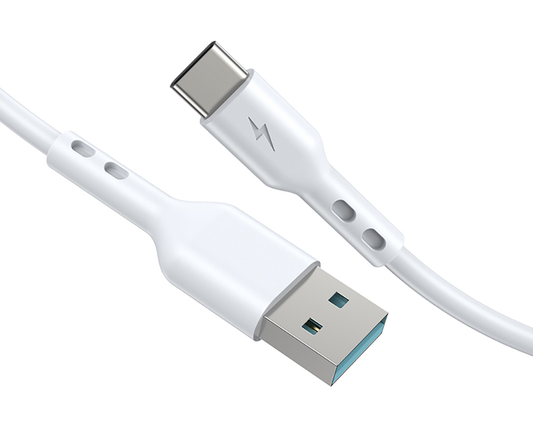 Καλώδιο Δεδομένων και Φόρτισης USB-A - USB-C BWOO X172C, 60W, 1m, Λευκό