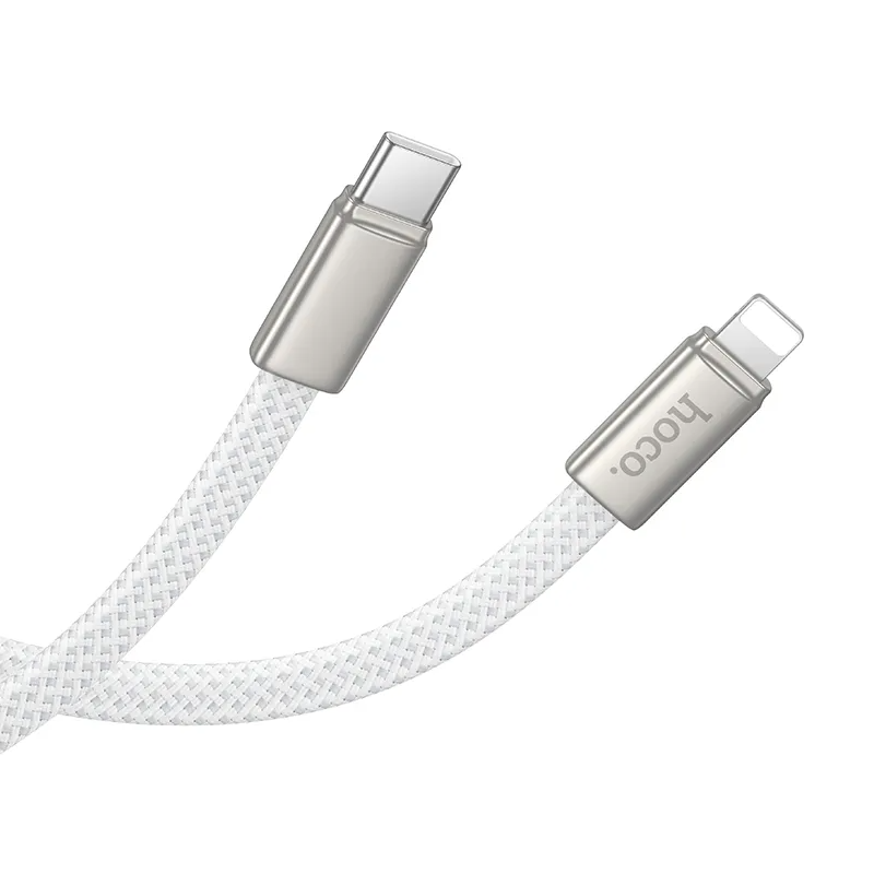 Καλώδιο Δεδομένων και Φόρτισης USB-C - Lightning HOCO X125, 30W, 1m, Λευκό