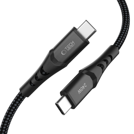 Καλώδιο Δεδομένων και Φόρτισης USB-C - USB-C Tech-Protect UB11T Ultraboost, 240W, 1μ, Μαύρο
