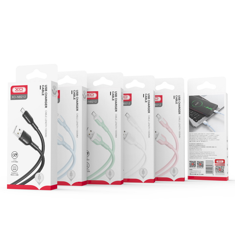 Καλώδιο δεδομένων και φόρτισης USB-A - Lightning XO Design NB212, 18W, 1m, λευκό