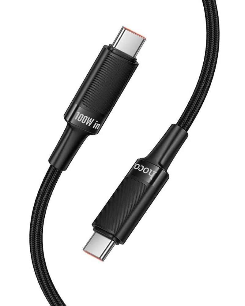 Καλώδιο Δεδομένων και Φόρτισης USB-C - USB-C HOCO U153 Extreme, 100W, 1.2m, Μαύρο