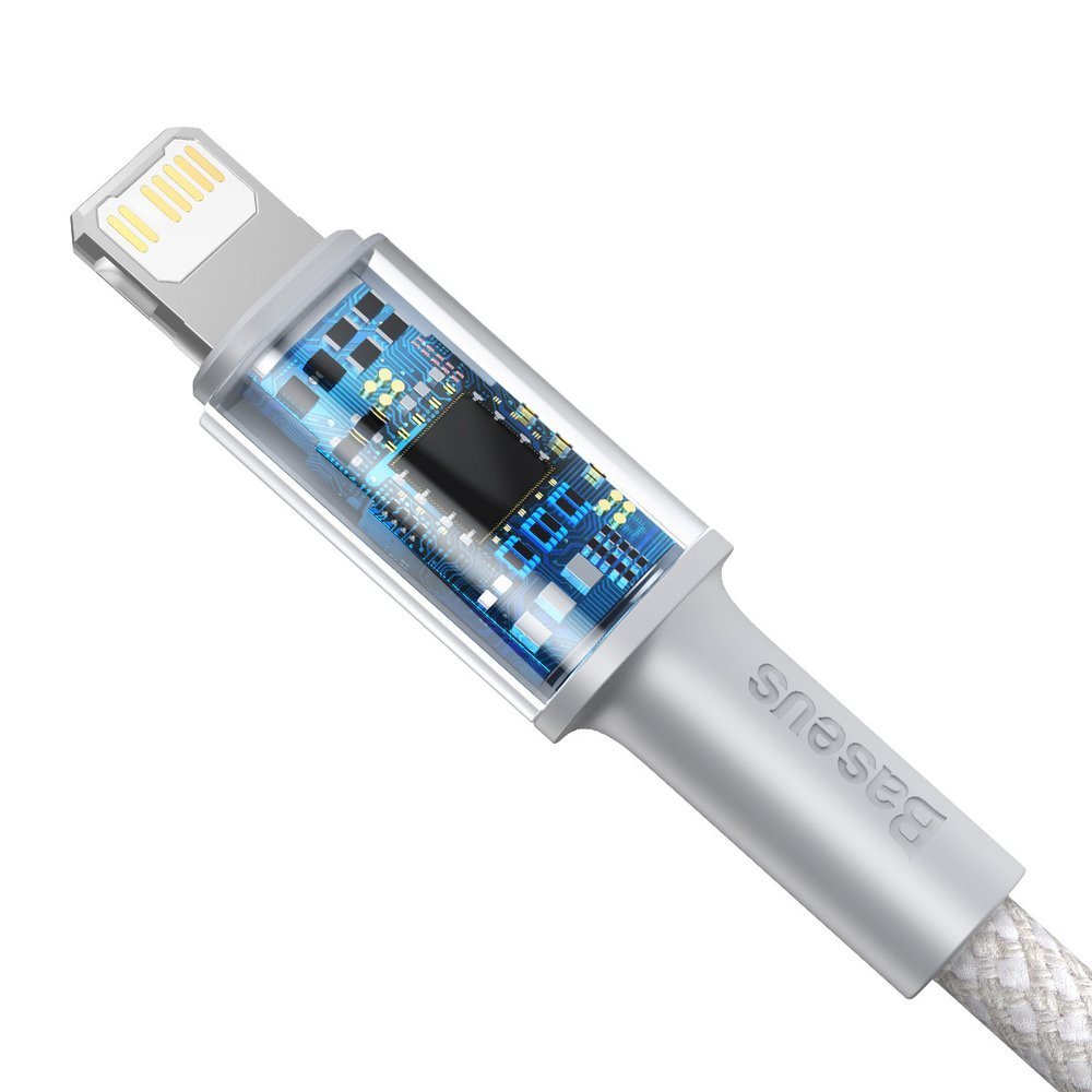 Καλώδιο Δεδομένων και Φόρτισης USB-C - Lightning Baseus High Density Braided, 20W, 1m, Λευκό CATLGD-02