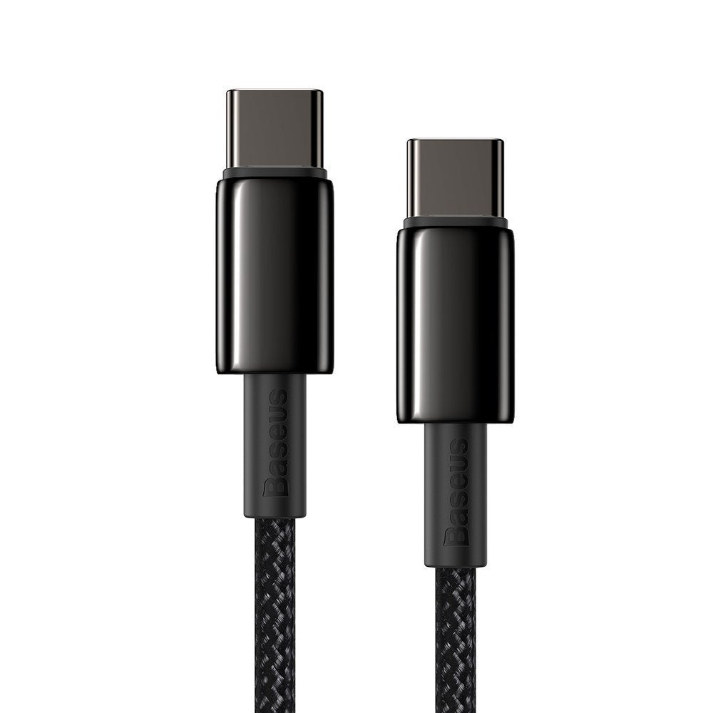 Καλώδιο δεδομένων και φόρτισης USB-C - USB-C Baseus Tungsten Baseus Tungsten Gold, 100W, 1m, μαύρο CATWJ-01 CATWJ-01
