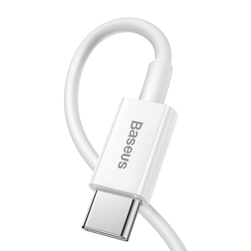 Καλώδιο δεδομένων και φόρτισης USB-C - Lightning Baseus Superior Series, 20W, 0.25m, λευκό CATLYS-02