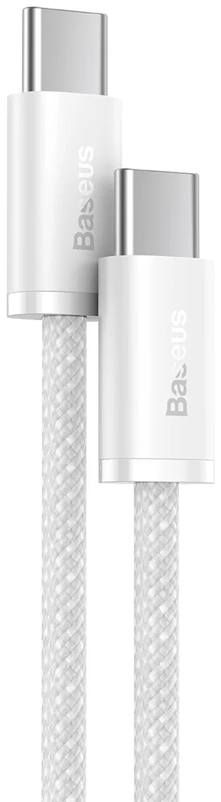 Καλώδιο δεδομένων και φόρτισης USB-C - USB-C Baseus Dynamic Series, 100W, 1m, λευκό CALD000202