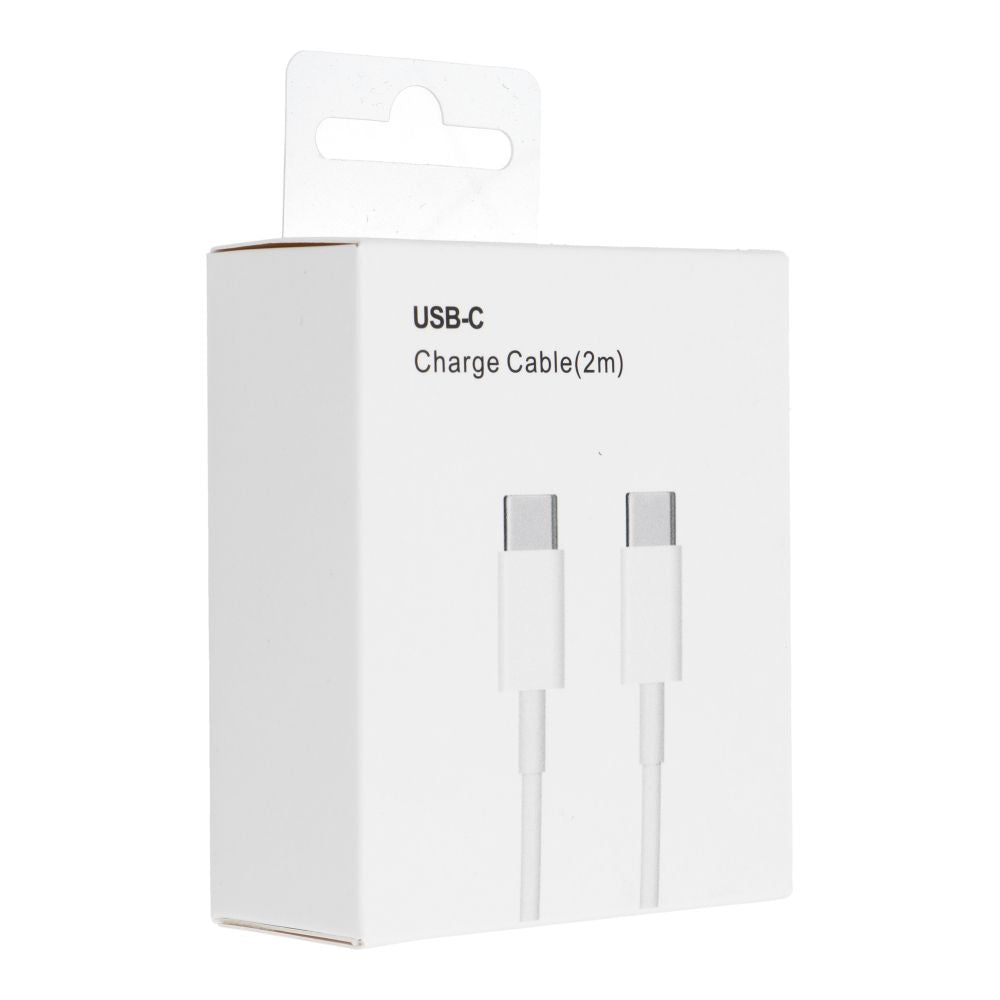 Καλώδιο δεδομένων και φόρτισης USB-C - USB-C OEM USB-C HD26 Box, 30W, 2m, λευκό