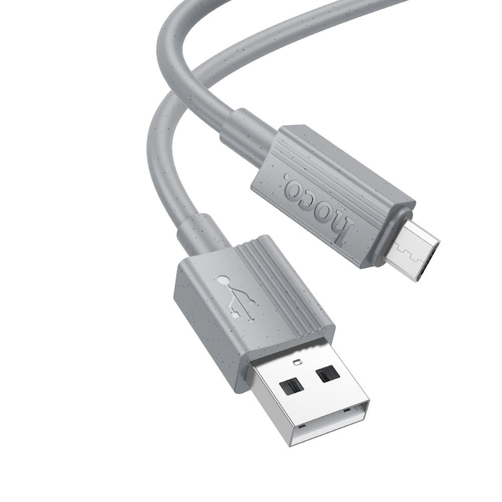 Καλώδιο Δεδομένων και Φόρτισης USB-A - microUSB HOCO X107, 18W, 1m, Γκρι
