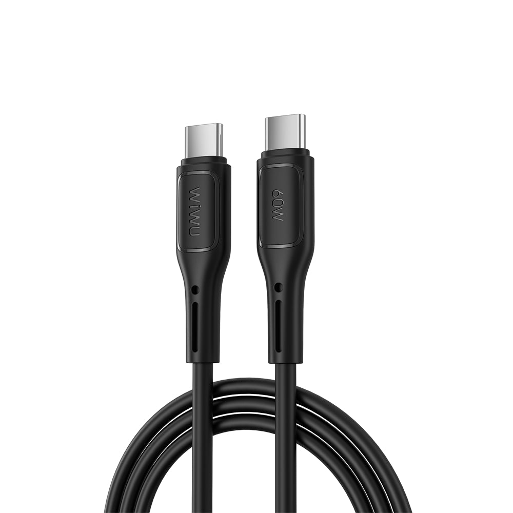 Καλώδιο δεδομένων και φόρτισης USB-C - USB-C WiWu Wi-C043E Starlink, 60W, 1m, Μαύρο