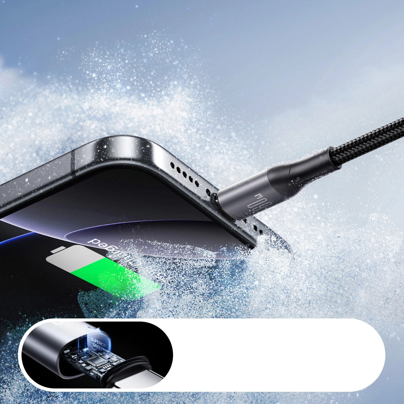 Καλώδιο Δεδομένων και Φόρτισης USB-C - USB-C Joyroom S-A28 Flash, 60W, 2m, Μαύρο