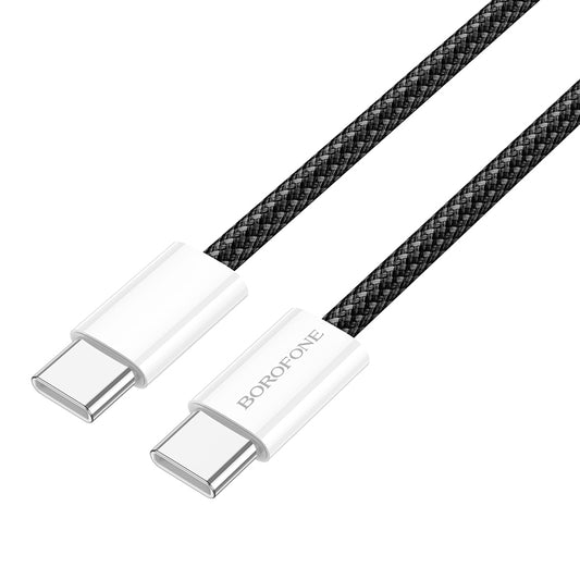 Καλώδιο Δεδομένων και Φόρτισης USB-C - USB-C Borofone BX103 Original, 60W, 1m, Μαύρο