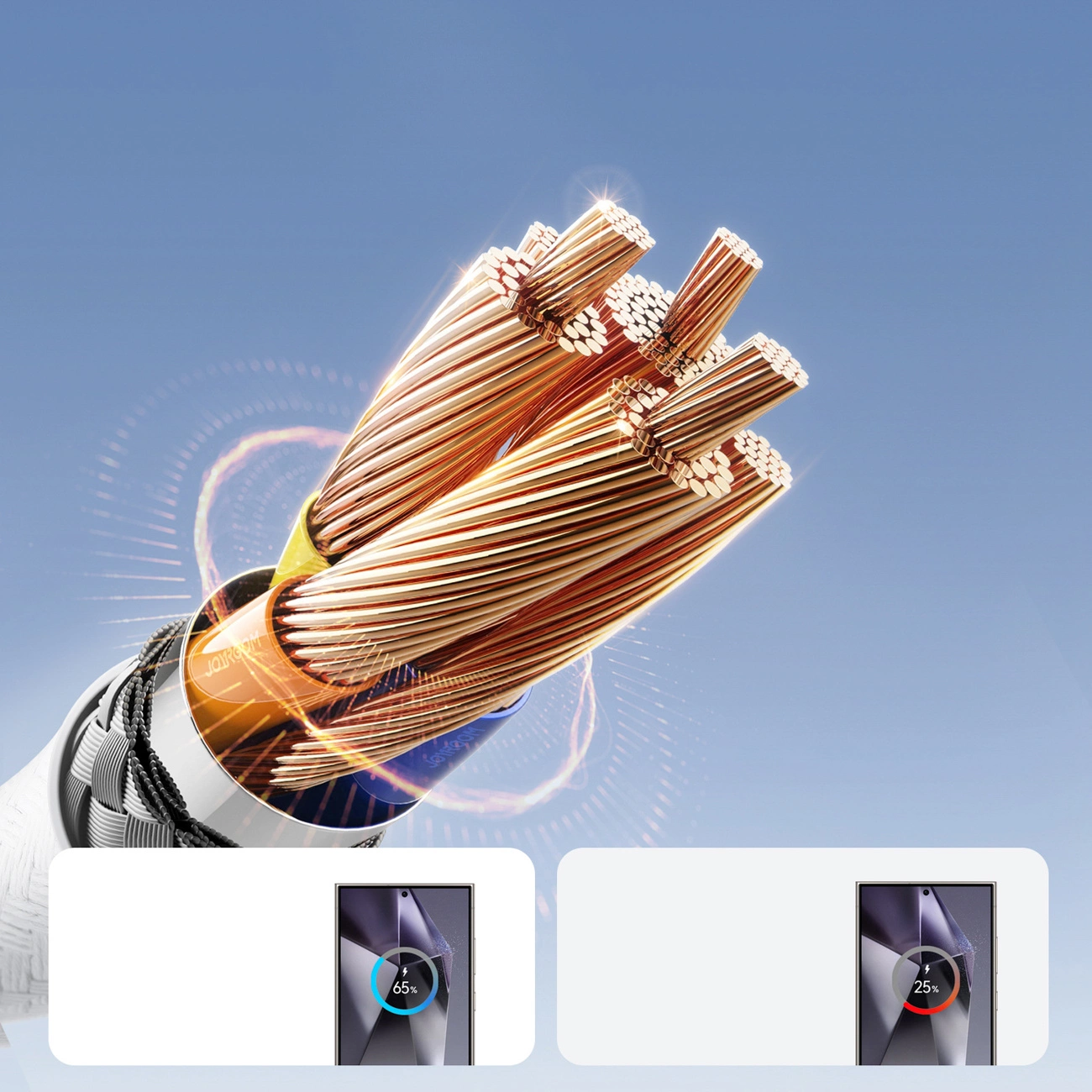 Καλώδιο Δεδομένων και Φόρτισης USB-A - USB-C Joyroom S-A28 Flash, 18W, 1m, Λευκό