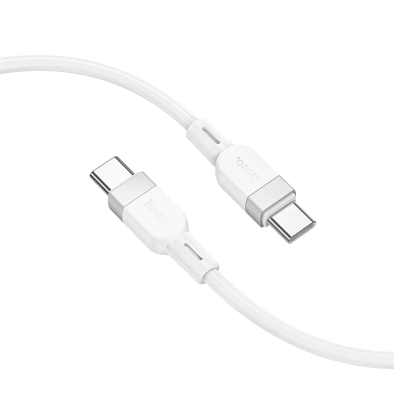 Καλώδιο Δεδομένων και Φόρτισης USB-C - USB-C HOCO X109, 60W, 1m, Λευκό