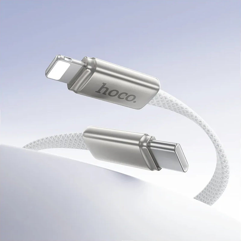 Καλώδιο Δεδομένων και Φόρτισης USB-C - Lightning HOCO X125, 30W, 1m, Λευκό