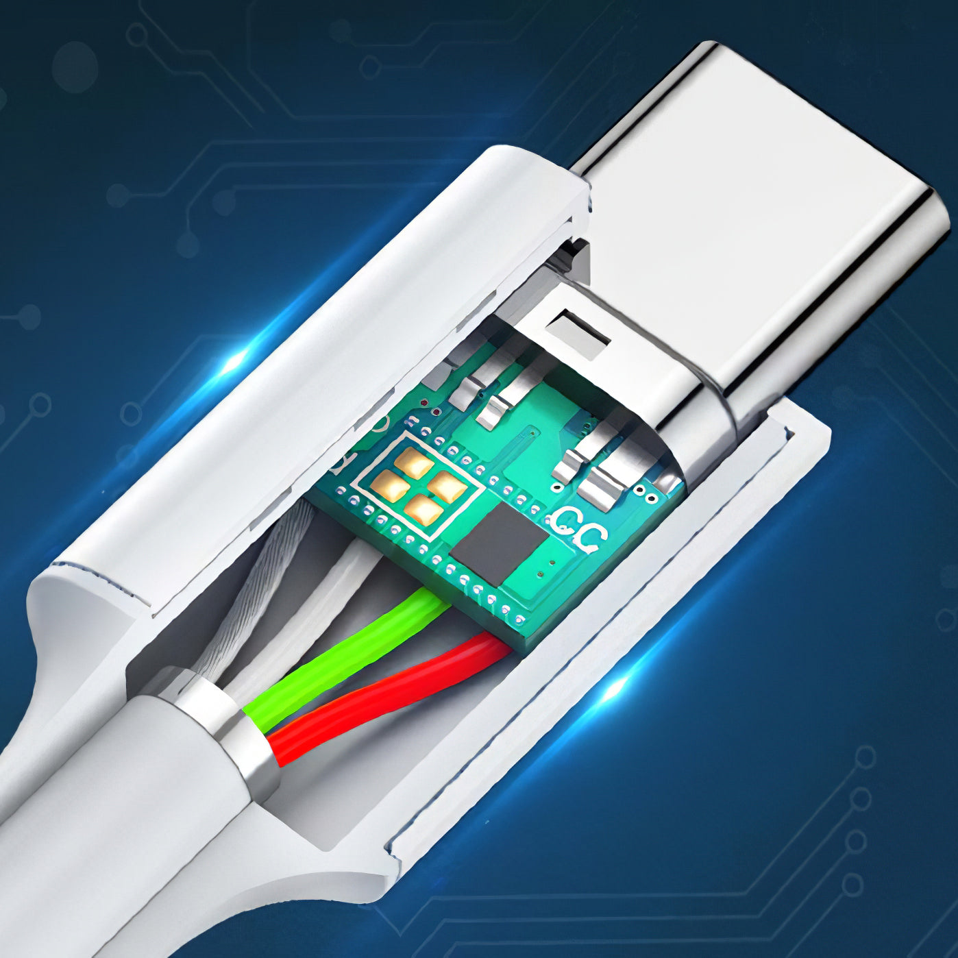 Καλώδιο Δεδομένων και Φόρτισης USB-C - USB-C UGREEN US264, 60W, 2m, Λευκό
