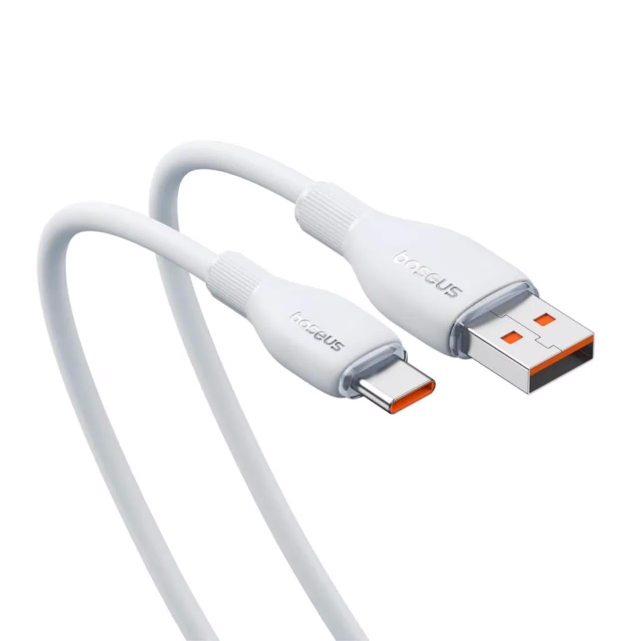 Καλώδιο Δεδομένων και Φόρτισης USB-A - USB-C Baseus Pudding, 100W, 2m, Λευκό P10355703221-01