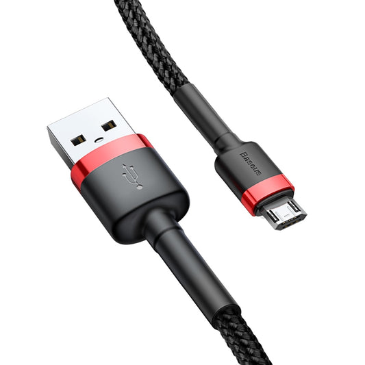 Καλώδιο Δεδομένων και Φόρτισης USB-A - microUSB Baseus Cafule, 18W, 2m, Κόκκινο