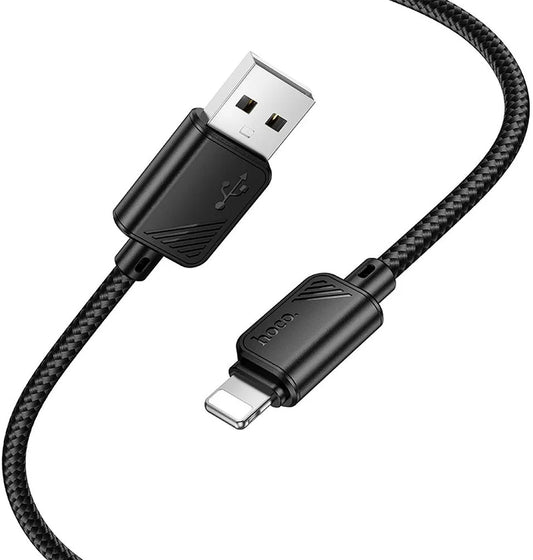 Καλώδιο Δεδομένων και Φόρτισης USB-A - Lightning HOCO X113, 18W, 1m, Μαύρο