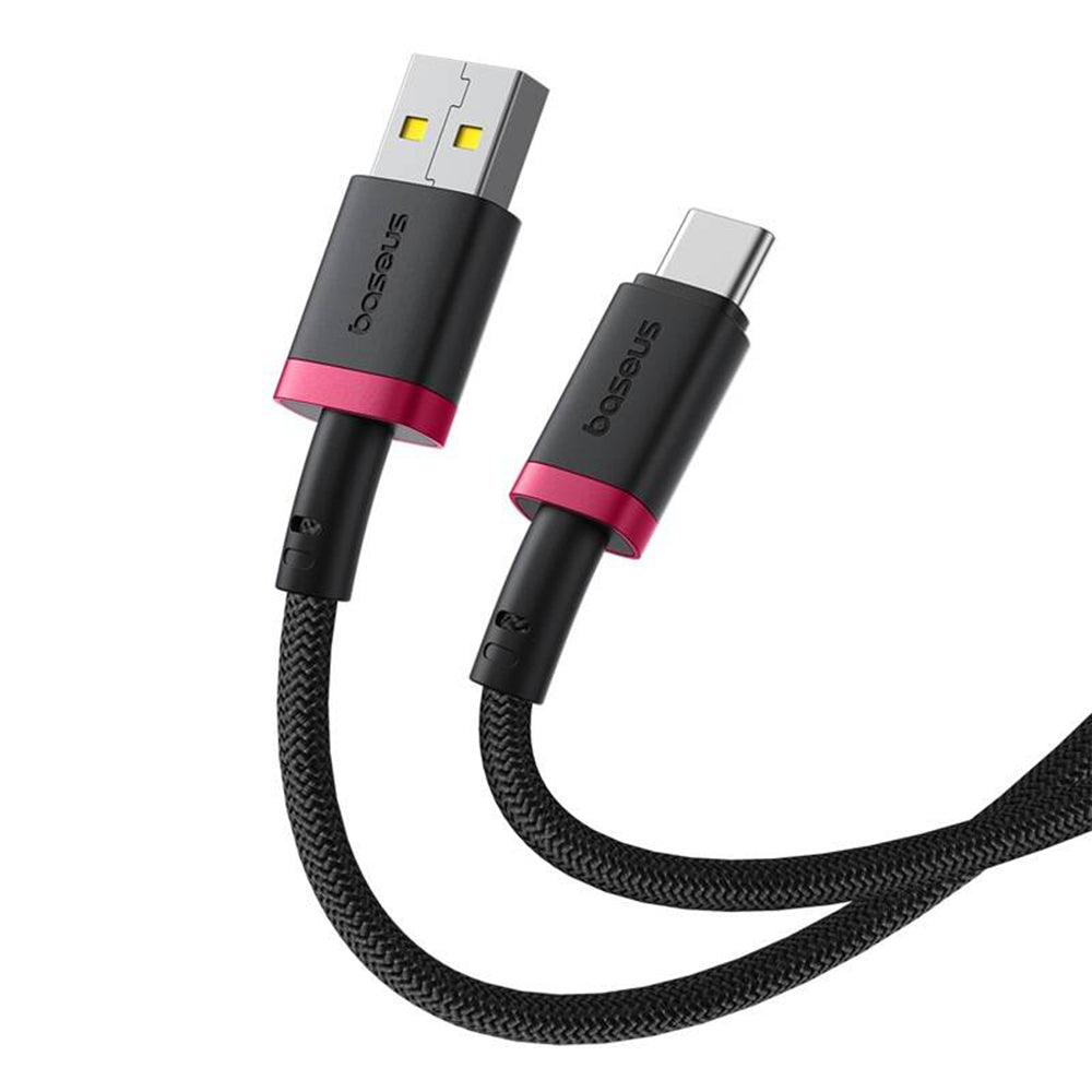 Καλώδιο Δεδομένων και Φόρτισης USB-A - USB-C Baseus Dura Series, 60W, 1m, Κόκκινο P10377802U01-01