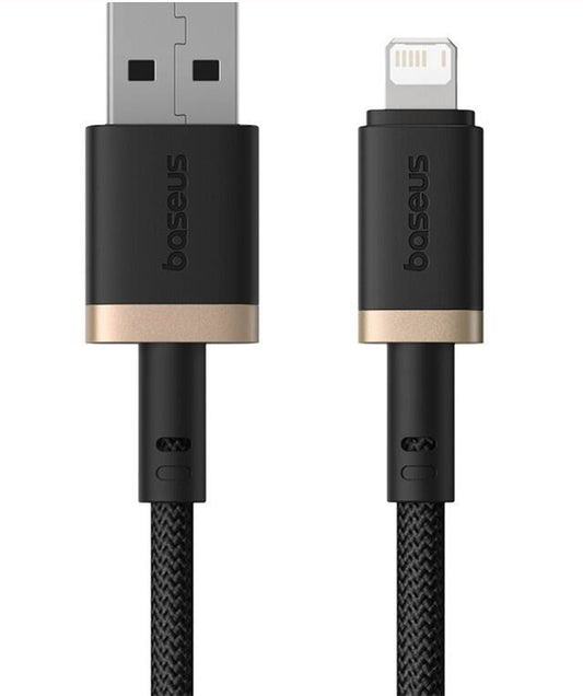 Καλώδιο Δεδομένων και Φόρτισης USB-A - Lightning Baseus Dura Series, 18W, 1m, Χρυσό P10377801U01-00