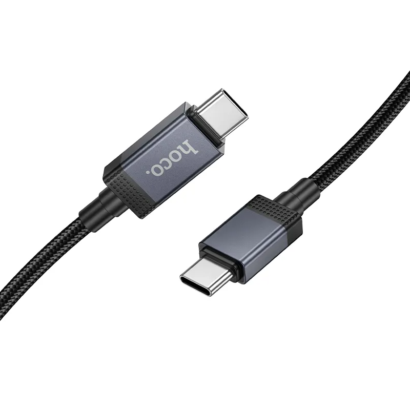 Καλώδιο Δεδομένων και Φόρτισης USB-C - USB-C HOCO X118 Display, 60W, 1m, Μαύρο