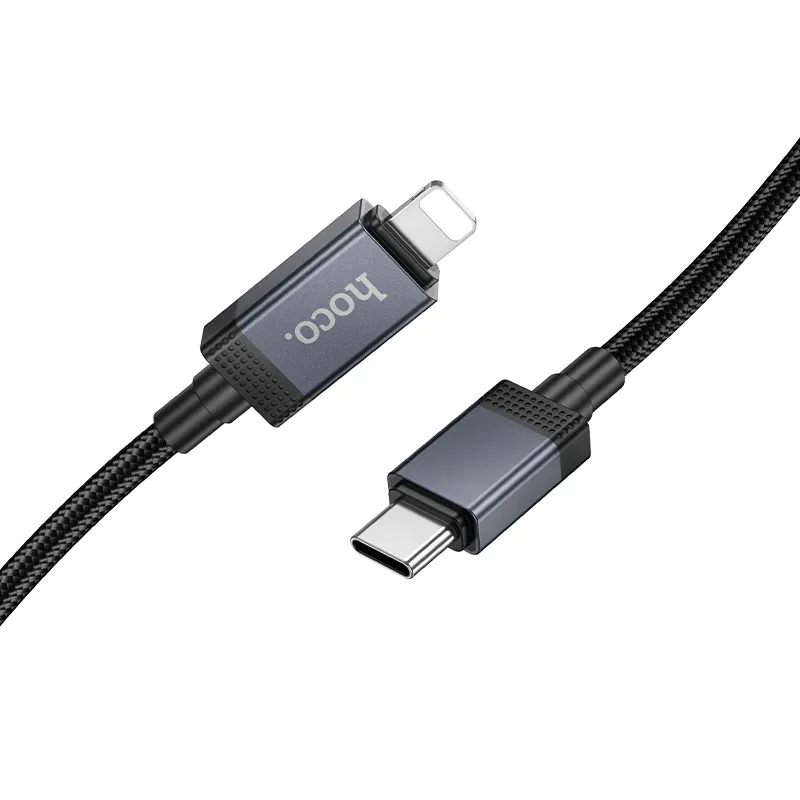 Καλώδιο Δεδομένων και Φόρτισης USB-C - Lightning HOCO X118 Display, 27W, 1m, Μαύρο