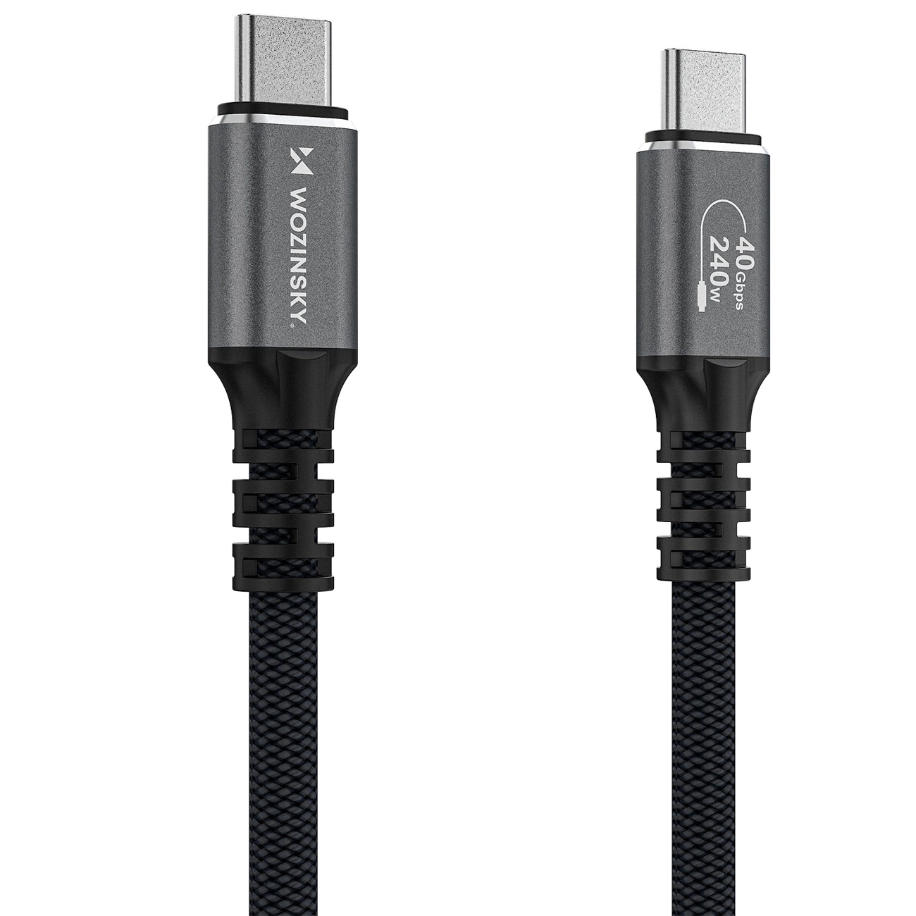 Καλώδιο Δεδομένων και Φόρτισης USB-C - USB-C WZK WPS-UY42S, 240W, 2m, Μαύρο