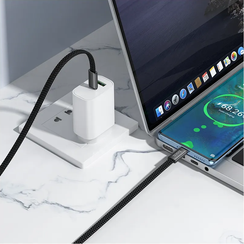 Καλώδιο Δεδομένων και Φόρτισης USB-C - USB-C HOCO X125, 60W, 1m, Μαύρο
