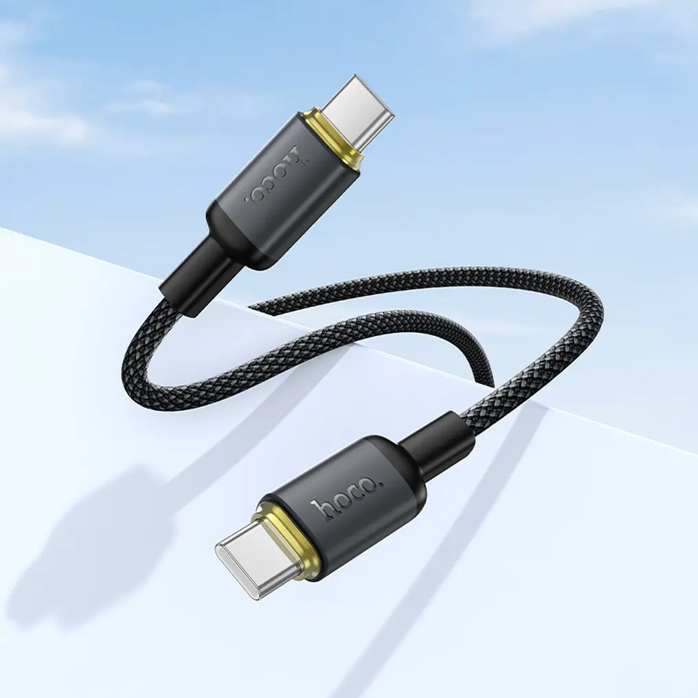 Καλώδιο Δεδομένων και Φόρτισης USB-C - USB-C HOCO X128 Benefit, 60W, 1μ, Μαύρο