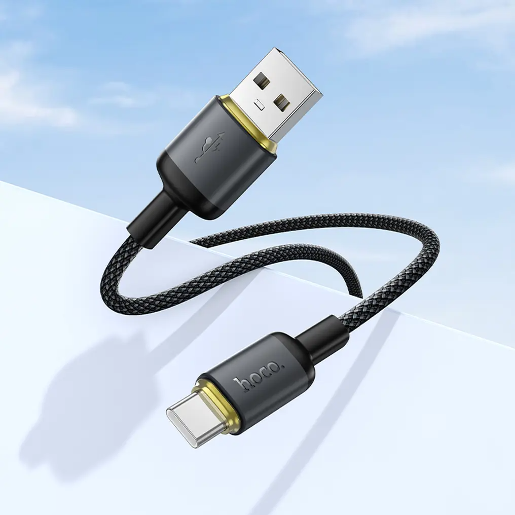 Καλώδιο Δεδομένων και Φόρτισης USB-A - USB-C HOCO X128 Benefit, 36W, 1m, Μαύρο