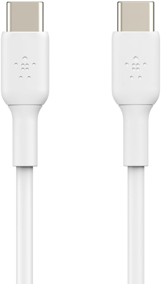 Καλώδιο Δεδομένων και Φόρτισης USB-C - USB-C Belkin BoostCharge, 60W, 1μ, Λευκό CAB003bt1MWH