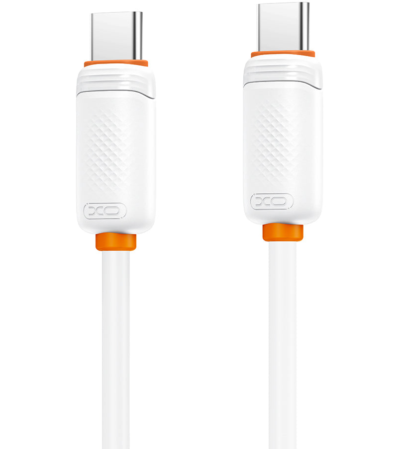 Καλώδιο Δεδομένων και Φόρτισης USB-C - USB-C XO Design NB-Q302B, 60W, 1μ, Λευκό