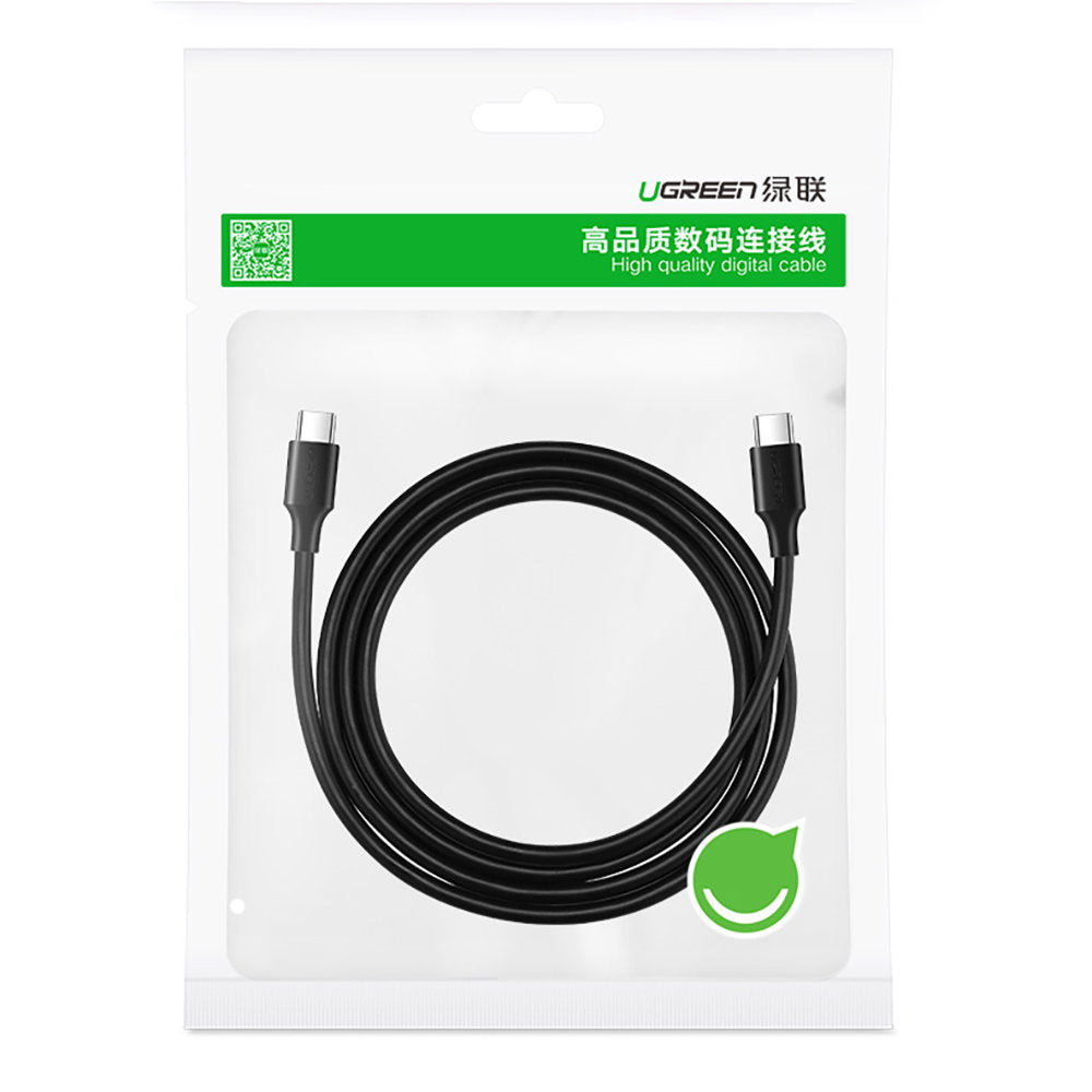 Καλώδιο δεδομένων και φόρτισης USB-C - USB-C UGREEN US286, 60W, 2m, Μαύρο