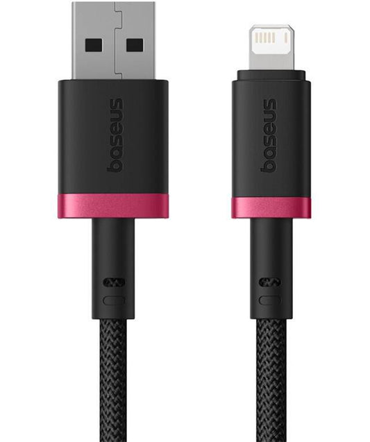 Καλώδιο Δεδομένων και Φόρτισης USB-A - Lightning Baseus Dura Series, 18W, 2m, Κόκκινο P10377801U01-03