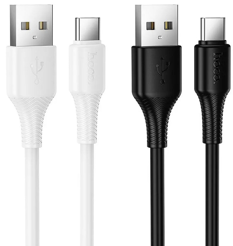 Καλώδιο Δεδομένων και Φόρτισης USB-A - USB-C HOCO X120, 60W, 1m, Λευκό