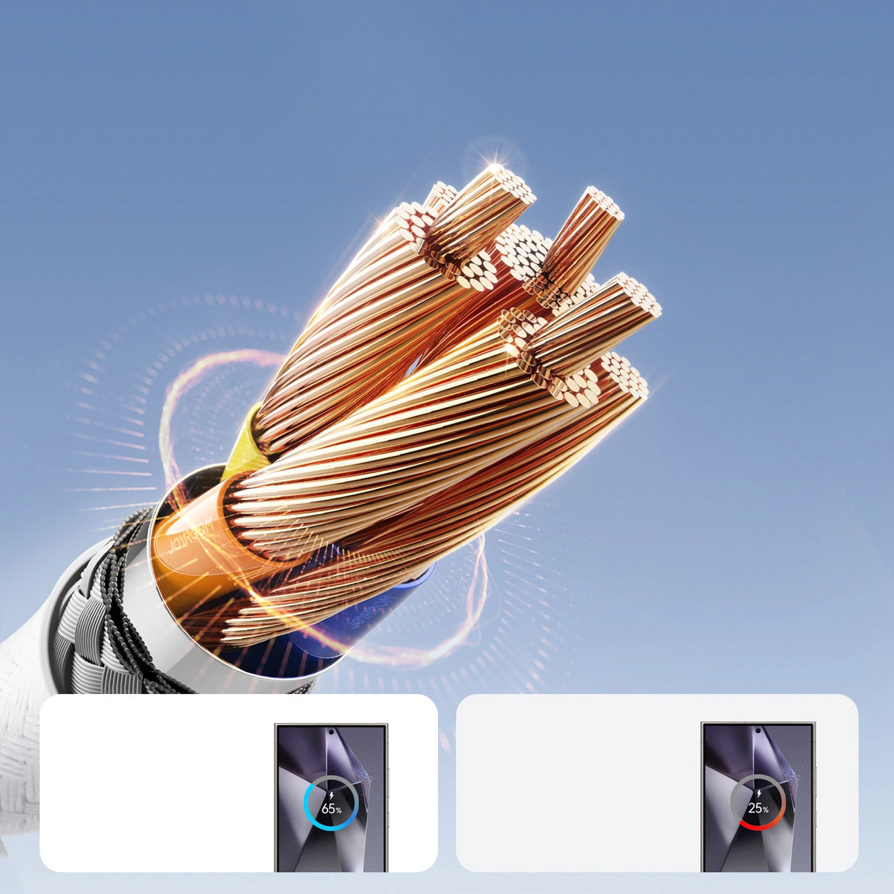 Καλώδιο Δεδομένων και Φόρτισης USB-A - USB-C Joyroom S-A28 Flash, 30W, 2m, Λευκό