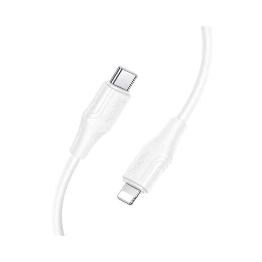 Καλώδιο Δεδομένων και Φόρτισης USB-C - Lightning HOCO X124, 27W, 1m, Λευκό