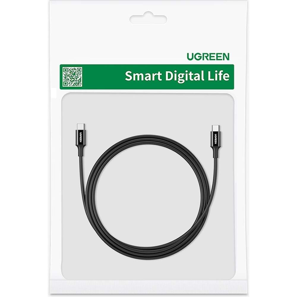 Καλώδιο Δεδομένων και Φόρτισης USB-C - USB-C UGREEN US300, 100W, 2m, Μαύρο