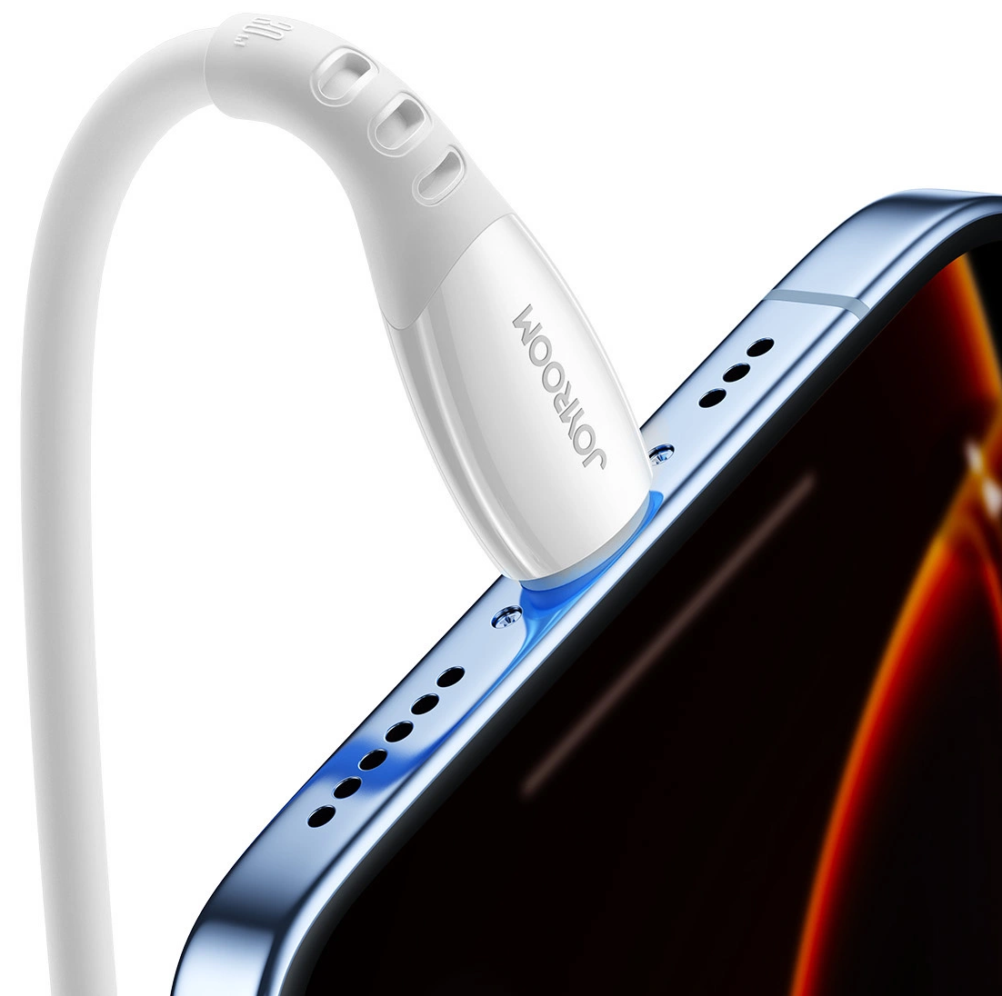 Καλώδιο Δεδομένων και Φόρτισης USB-C - Lightning Joyroom S-A59 Vibrant, 30W, 1.2m, Λευκό
