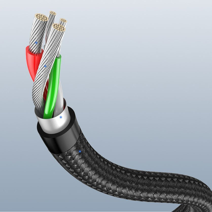 Καλώδιο δεδομένων και φόρτισης USB-A σε USB-C UGREEN US284 γωνιακό, 60W, 1m, γκρι