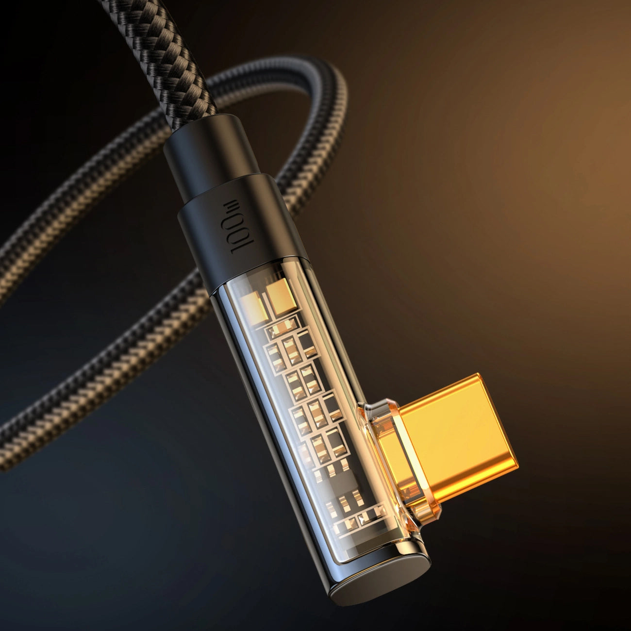 Καλώδιο Δεδομένων και Φόρτισης USB-C - USB-C Joyroom S-CC100A6 Angled, 100W, 1.2m, Μαύρο