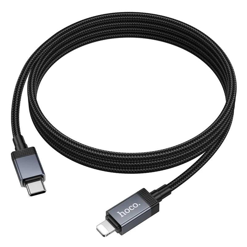 Καλώδιο Δεδομένων και Φόρτισης USB-C - Lightning HOCO X118 Display, 27W, 1m, Μαύρο