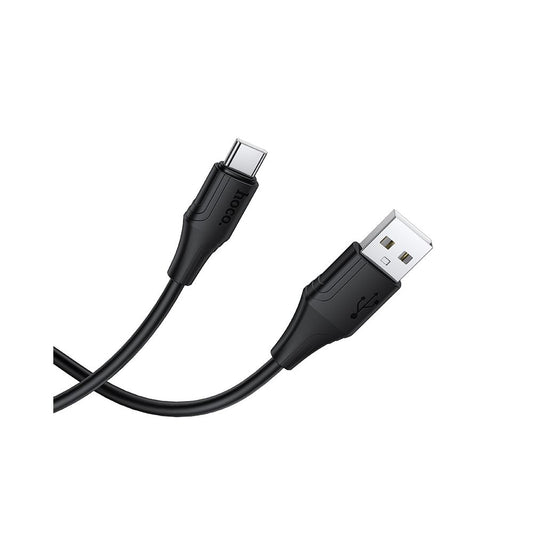 Καλώδιο Δεδομένων και Φόρτισης USB-A - USB-C HOCO X124, 18W, 1m, Μαύρο