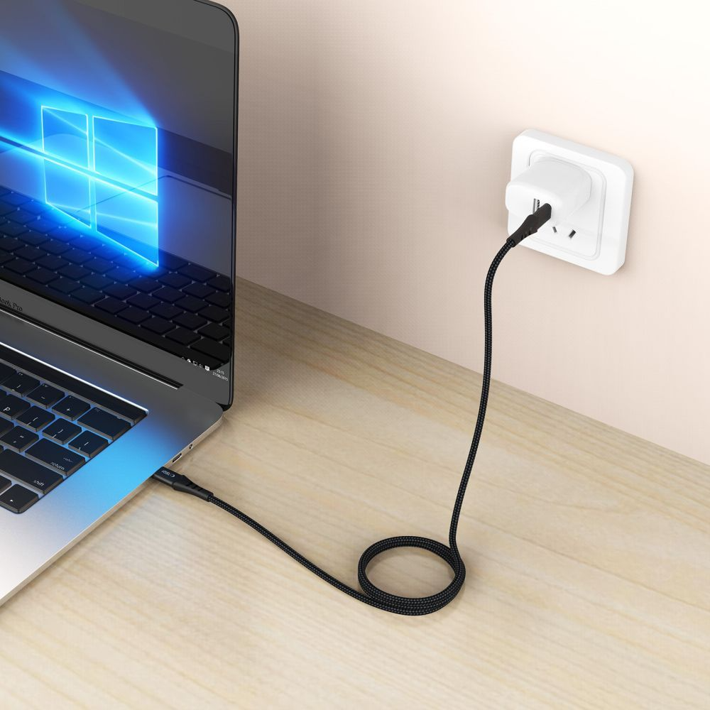 Καλώδιο Δεδομένων και Φόρτισης USB-C - USB-C Tech-Protect UB11T Ultraboost, 100W, 1m, Μαύρο